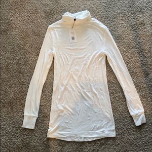 White turtle neck